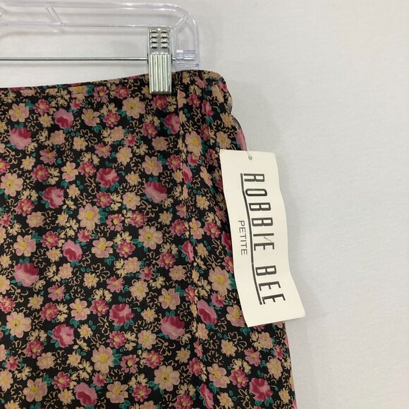 NWT Vintage Robbie Bee size 10 Petite Ditsy Floral Pure Silk Skirt Boho Fairy - Picture 3 of 9